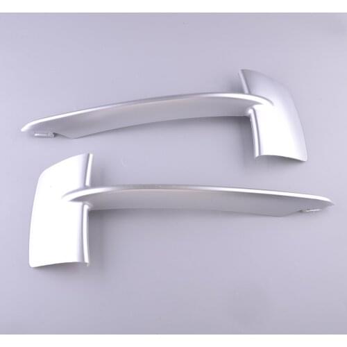 1 Pair Front Bumper Grille Trim Molding ABS Silver Fit For BMW X5 F15 2014 2015 2016 2017 51117303114 51117303113