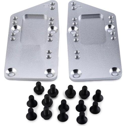 2x Adjustable Car Swap Engine Mount Bracket Replacement LS1 Billet Aluminum