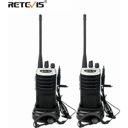 2 pcs Retevis RT7 Radio Walkie Talkie 5W 16CH VHF TOT FM Radio (88-105MHz) Frequency Two Way Radio Station Handheld Transceiver