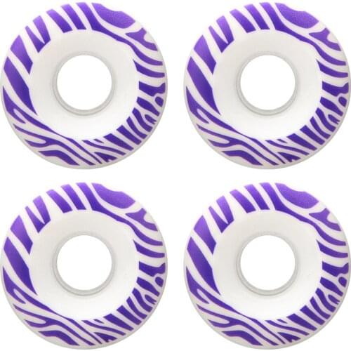 4Pcs 58x32mm Skateboard Wheels PU Brush Street Wheels 56x32cm Brush Street Double Warped Wheel For Double Warped Skateboard