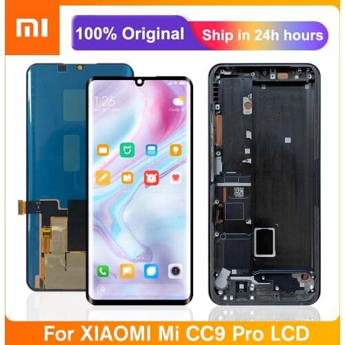 6.47" Super Amoled Screen For Xiaomi Mi CC9 Pro Lcd Display Touch Screen Digitizer Repair Parts For Mi CC9Pro Lcd Screen
