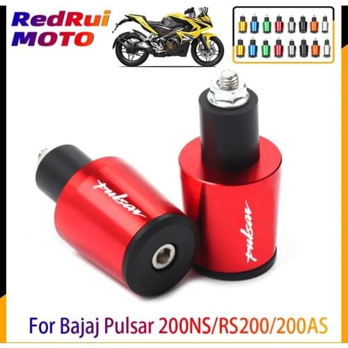 For Bajaj Pulsar 200 NS/RS 200/200 AS 7/8" 22mm Motorcycle Accessories CNC Aluminum Handlebar Grip End Plug Handle Bar End Cap