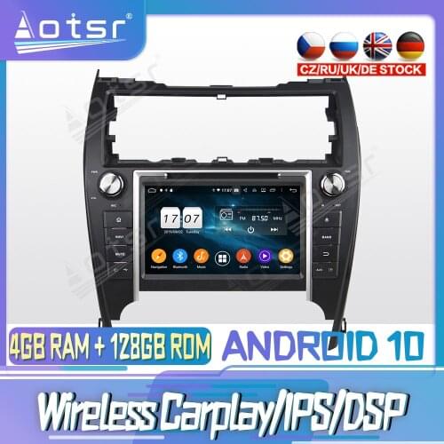 Android 10 PX6 128G For TOYOTA Camry 2012 2013 2014 DVD GPS Navigation Auto Radio Stereo Video Multimedia Player HeadUnit 2din