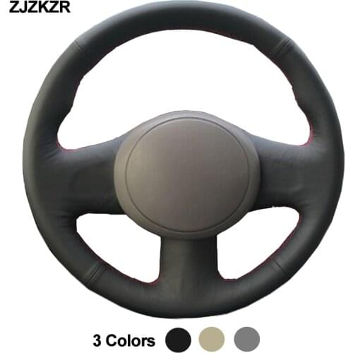 Car Auto Steering-Wheel Cover For Nissan March Sunny Versa 2013 Almera Braid on the Steering wheel Funda Volante Volant Non-slip