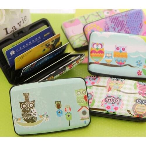 Free ship!1lot=10pc! The owl lovely multi screens the card package /bus bank card &ID Holders