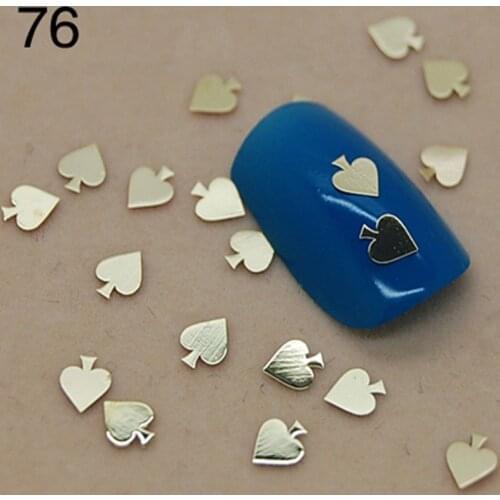 More than 700 pcs/lot Golden Metal Nail Art Jewelry Nail Decoration Tiny Slice Metal Stud Accessories k76