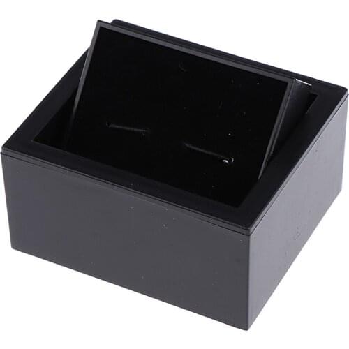 Men Cufflinks Case, 80x75x45mm Cufflink Box Display with 360 Degree Swivel
