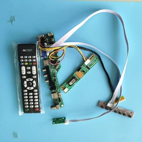 For B121EW03 V3 Interface Module Controller Board Resolution TV AV VGA HDMI USB 20pin Digital Signal 1 lamps 12.1" 1280X800
