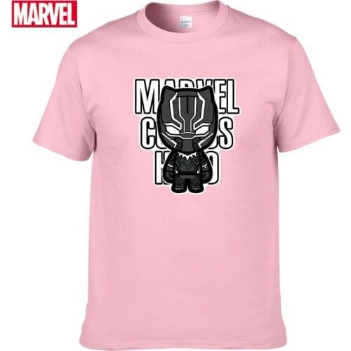 Marvel The Avengers Black Panther T-shirt Comfortable Breathable 100% cotton Fashion clothes for teens Summer Men t-shirt #131