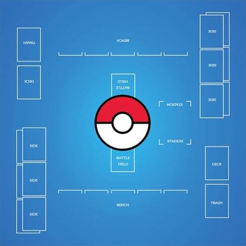Pokemon Cards Mat Trading Card Game Play Mat Deluxe 2 Player Compatible Pokemon Stadium Mat Board Trading Cards Game Playmat