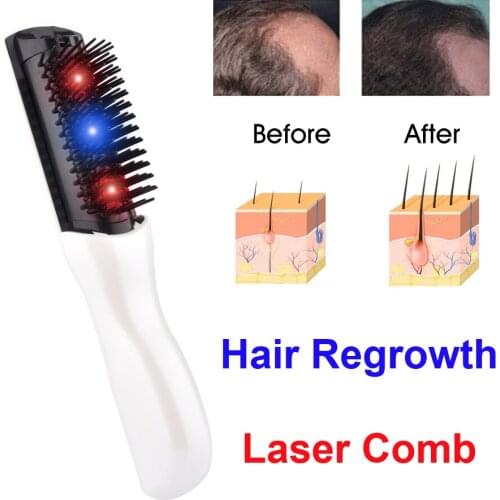 Infrared Laser Hair Growth Comb Hair Care Styling Hair Loss Regrowth Treatment Massager Brush Anti-Hair Loss Therapy Device