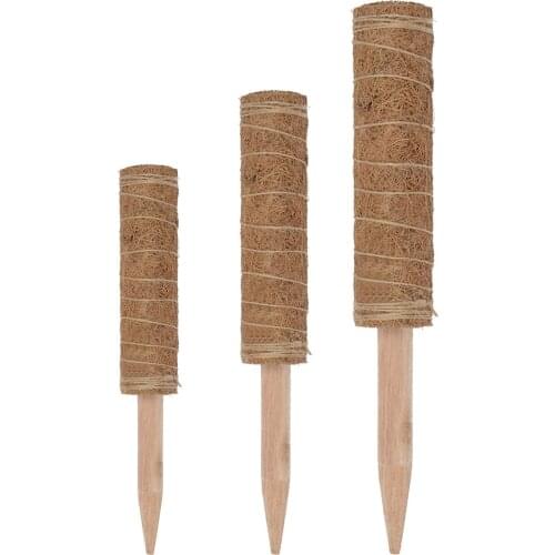 Indoor Potted Plant Climbing Moss Rod Stick Coir Pole for Monstera Plants, Vines, Creepers