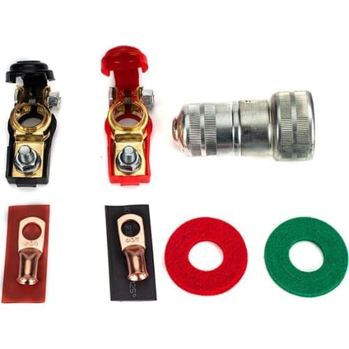 Car Battery Cable Terminal Clips Kit Quick Release Vehicle Battery Terminal Connector Wire Clamps Negative Positive Universal