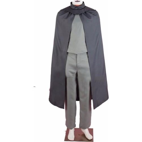 Custom Made Gray Ghost Cosplay Costume Adult Cartoon Gray Ghost Cosplay Costume Halloween Suit Costume L0516