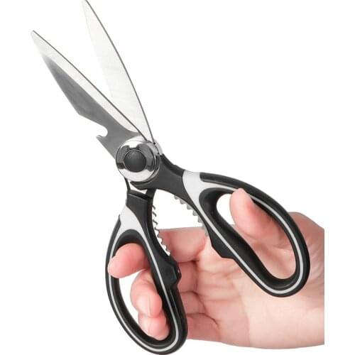 ZK30 Multipurpose Stainless Stationery Scissors Steel Kitchen Scissors Purpose Shears Tool for Meat Barbecue Tool Scissors