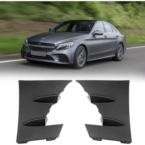 2Pcs Car Front Fog Light Grill Cover Trim for Mercedes Benz W205 C300 AMG 2018 2019 2020 A2058858402 A2058858502
