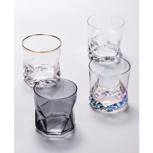 Nordic Tableware Crystal Whiskey Glass Cup Wine Brandy Liquor Beer Glass Cup Juice Cup tasse à café For Home Bar Party