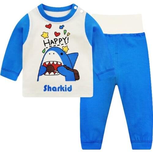 6M-5T Baby Boy Girl pajamas Suit Long Sleeve Cotton Tops+Pants Pjs Clothes Set Autumn Winter Soft Sleepwear Unisex Outfit Suits