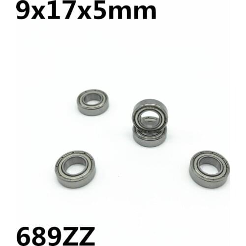 10Pcs 689ZZ 689-2Z 9x17x5 mm Deep groove ball bearing Miniature bearing High quality 689Z