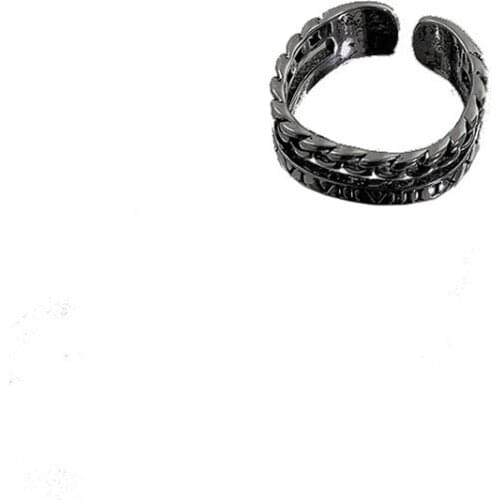 POTCET Unisex Digital Can Open Ring Geometric Fashion Retro Hip Hop Personality Party Jewelry