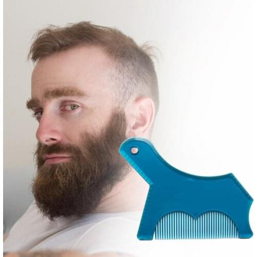 Beard Shaper Smooth Skin Safe Plastic Multi-liner Beard Shaper Template for Family