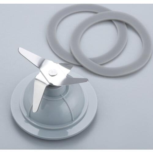 1Set Steel Replacement Blade Cutter Blade & One Rubber Gasket Part For Black Decker Beach Blender 14291600 132812-07