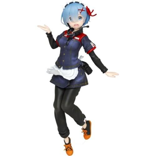 From Zero Rem Uniform 20Cm Anime Dolls Figures Collectible Model Toys Desktop Ornaments Pvc Model Cartoon Toys Anime Toys Gifts