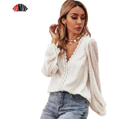 Yesmayay Womens Chiffon Blouses