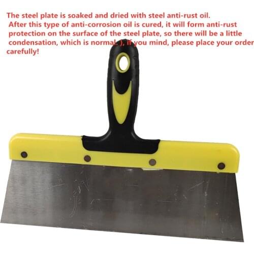 1 Pcs 6/8/10/12 Inch High Quality Thick Elastic Steel Plastic Handle Putty Knife Scraper Set Construction Tools