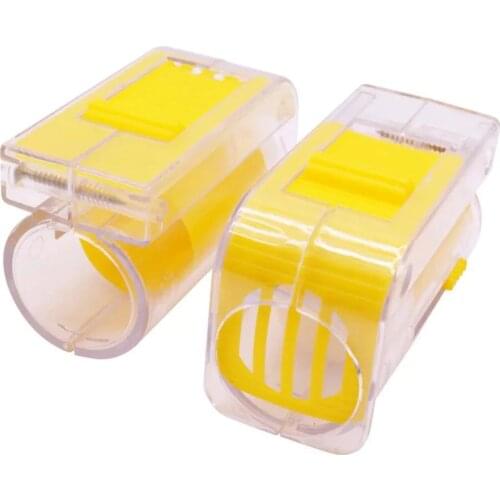3PCS Rearing Bee Queen Identification Bottle Marker Marking Catcher Plunger Plush Beekeeper Cell Markers Catcher Box Equipment