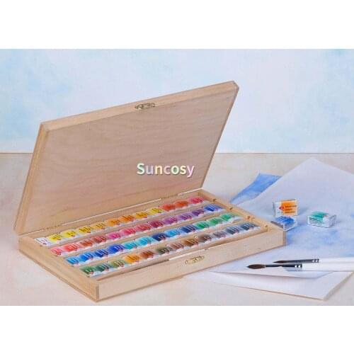 48 Watercolor Paint Set White Nights Extra Fine Gift Birch Box Russian