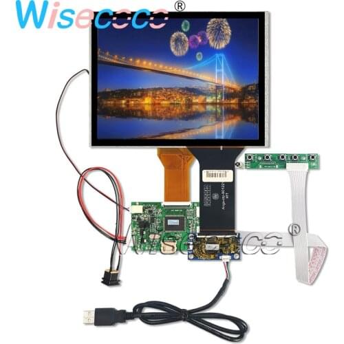 8 Inch 800*600 TFT LCD Screen display AT080TN52 V.1 with Touch Screen Digitizer Assembly to TTL 50pin driver board