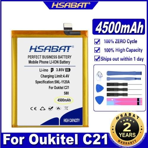 HSABAT S80 4500mAh Battery for Oukitel C21 Batteries