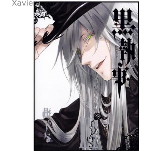 5D Diy Full Diamond Embroidery Japanese Anime Kuroshitsuji Diamond Embroidery Cartoon Anime Rhinestone Mosaic Cross Stitch Kit