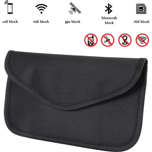 7.6" Signal Lock Bag Car Remote Control Signal Blocker Faraday Bag Signal Lock Bag Protective Bag Wallet Case for IDCard Car Key