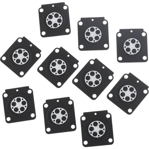 FS55 10pcs Carburetor Rebuild Kit Metering Diaphragm Gaskets fit For ZAMA A015053 STIHL FS38 Trimmer Brush Cutter Spare Parts