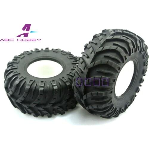 2.2 Crawler tires 4pcs AX10 1/10 RC rock for axial TAMIYA POLINE diameter 130 mm 1Pair2PCS