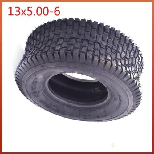 Good quality Kart Beach Car 13X5.00-6 vacuum tire Highway Tire with Hub Mower Snow Sweeper Tire 13*5.00-6 tubeless tire