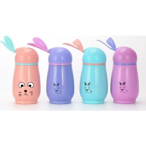 Penguin Creative Stainless Steel Thermos Cup Mushroom Cartoon Water Bottles Fine Promotion Insulated Cup