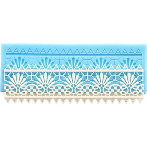 Flower Lace Cake Molds Wedding Cake Silicone Fondant Mold Mousse Decor Sugarcraft Icing Mat Pad Pastry Baking Tools M887