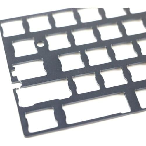LX9B Gray Positioning -Board 60% Aluminum Mechanical Keyboard Plate Support GK64 DZ60 GH60 Support Split Spacebar 2U/2.25U