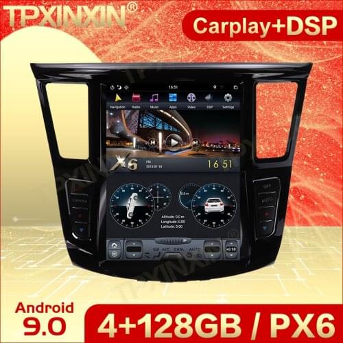 Carplay 2 Din Android 9 Tesla Screen Multimedia Stereo For Infiniti QX60 JX35 12+ GPS Navigation IPS Audio Radio Video Head Unit