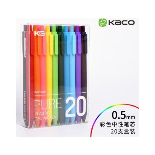 Soft gel pens body Color ink press gel pen Candy color 20 colors free shipping