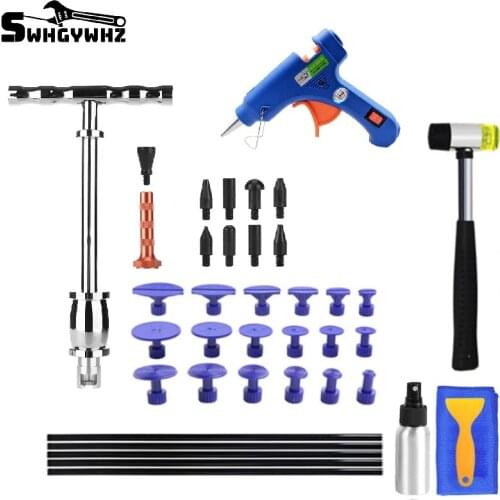 Slide Hammer Tool Set Dent Puller Dent Removal Paint Free Dent Service Tool Tag Pull Out Hand Tool Set