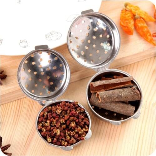 Stainless Steel Seasoning Ball Tea Infuser Mesh Filter Strainer w/hook Loose Tea Leaf Spice Ball with Rope Home Kitchen Tools