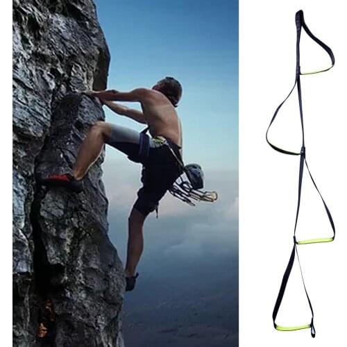 Wholesale Mountain Climbing Rope Ladder Foot Step Flat Belt Outdoor Hiking Sports Tool