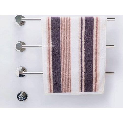 Hide Wall Install Single rod Combined Electric bathroom towel warmer 304 stainless steel shower room Electric towel rack