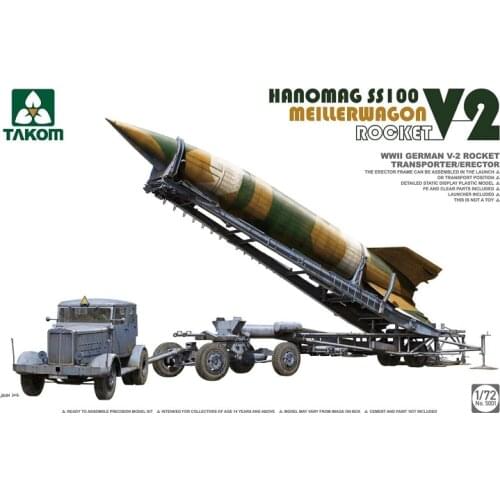 TAKOM 1/72 WW.II German V2 Rocket Meillerwagon Hanomag SS100 Tractor 5001