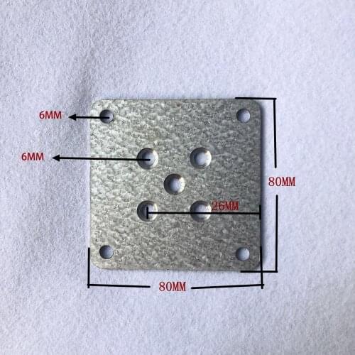 PACK of 100pcs) Sofa Table Screw Hinge Mechanism Metal Connectors For Furniture legs /feet Assembly Hardware W=80MM