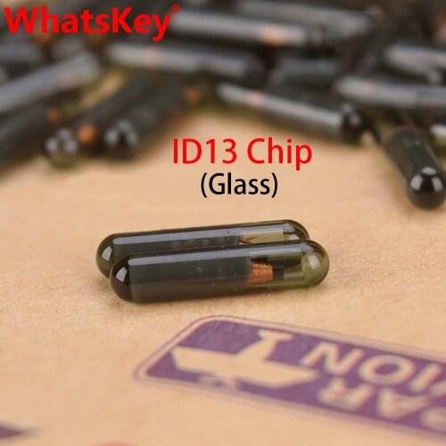 WhtasKey Auto Blank ID 13 Chip Car Key Transponder Glass ID13 Chip For Honda Fiat Saab Volkswagen Kia Skoda Peugeot Chevrolet